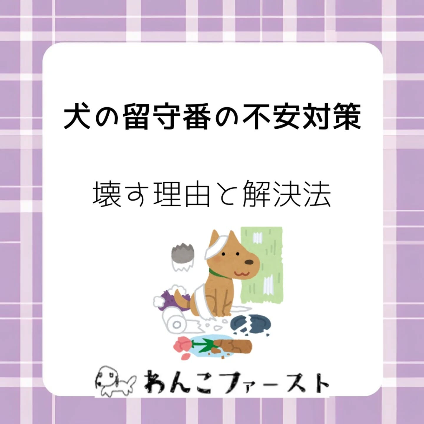 お留守番中に「物を壊す…」