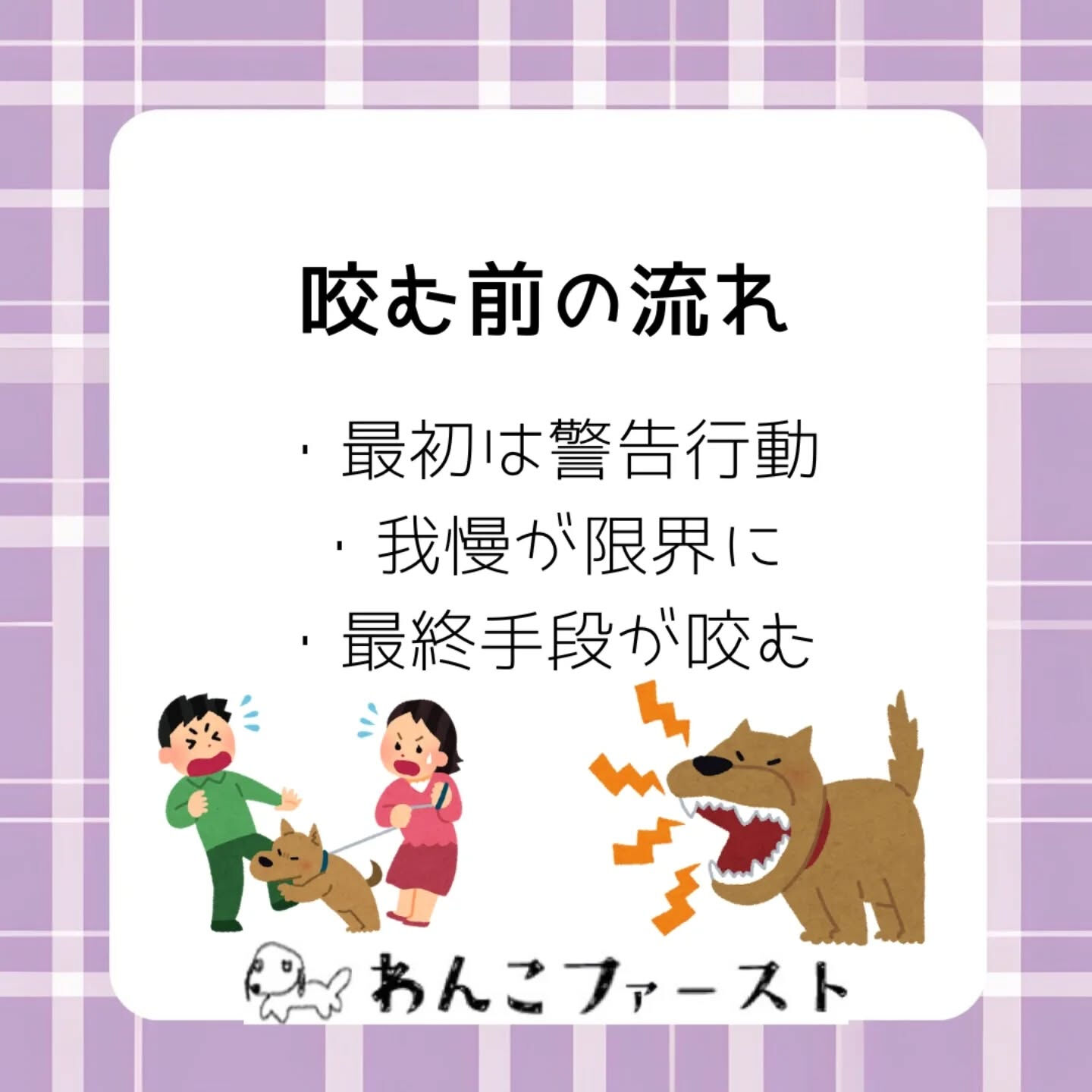「家族に近づくと吠える…」